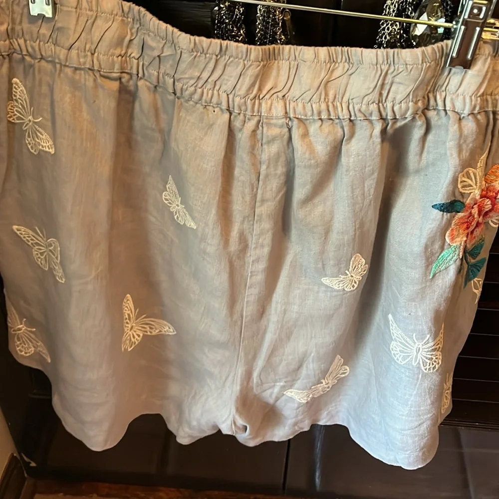 JOHNNY WAS J W Los Angeles Lorne Paperbag Shorts - Picture 5 of 5